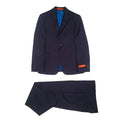 Tallia Boys Husky Twill Navy Blue Wool Suit WH471-NorthBoys