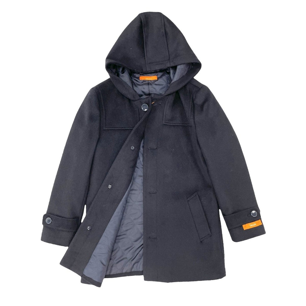 Tallia Boys Navy Wool Winter Coat with Hood TR0006 - NorthBoys