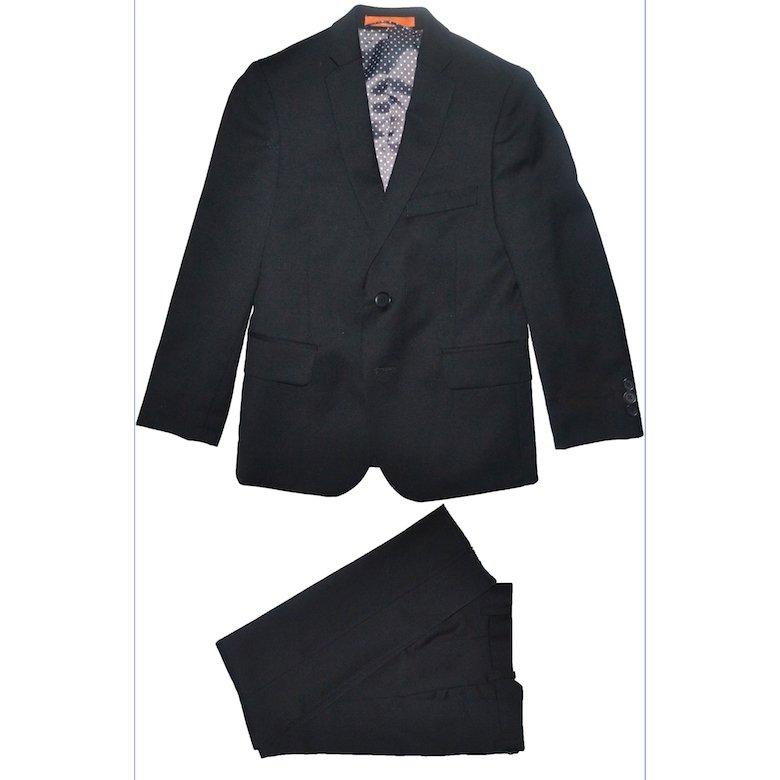 Tallia Boys Skinny Black Wool Suit Y0257-NorthBoys