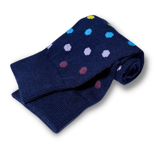 Vannucci Boys Polka Dot Blue Socks _SS1221 - NorthBoys
