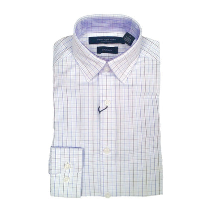 Marc New York Boys Skinny Check Blue/Grey Shirt S0052 Dress Shirts Marc New York 