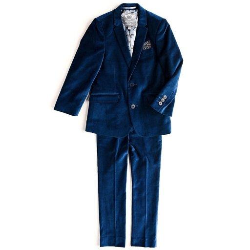 Appaman Mod Boys Slim Velvet Seaport Suit S8SU9 Suits (Boys) Appaman 
