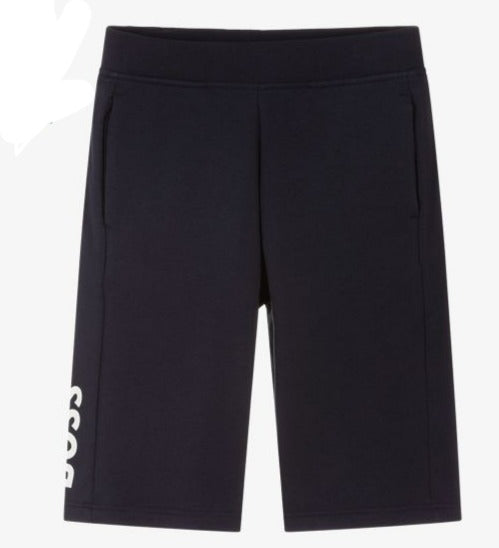 Hugo Boss Boys Sweat Shorts w/Logo_ Navy J28095B-849