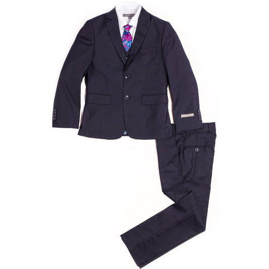 Dark Navy 3 Piece Suit Suits (Boys) Geoffrey Beene 