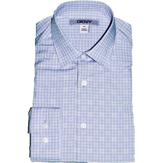 DKNY Boys Shirt 171 SY0260 Dress Shirts DKNY Blue 12R 