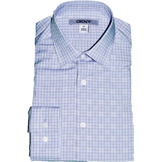 DKNY Boys Shirt 171 SY0260 Dress Shirts DKNY Blue 8R 