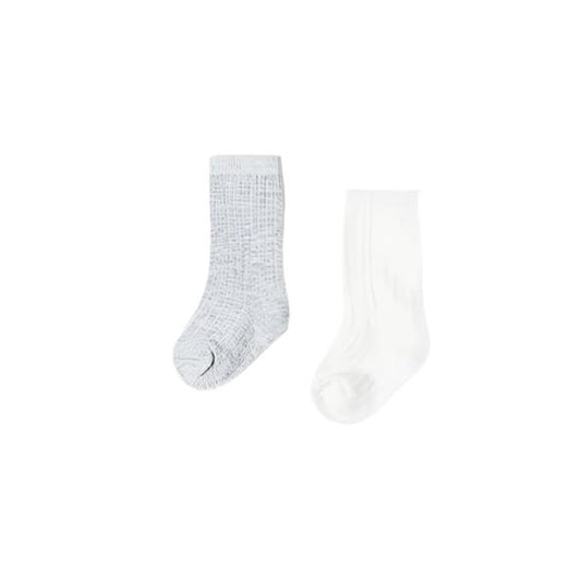 Mayoral Baby 2pc Dressy Socks Set _Grey 9536-56