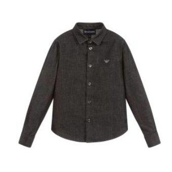 Emporio Armani Boys Denim Dress Shirt 192 6G4C64 Dress Shirts Emporio Armani 