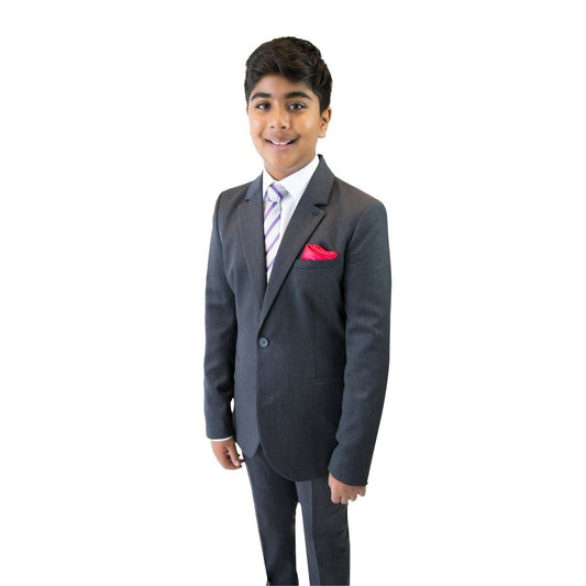 Emporio Armani Boys Slim Charcoal Cool Wool Suit Suits (Boys) Emporio Armani 