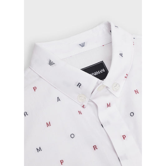 Emporio Armani Boys White Dress Shirt Dress Shirts Emporio Armani 