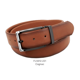 Florsheim Mens Italian Leather Cognac Belt FL5012