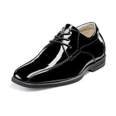 Florsheim Kid's Shoe Reveal Bike Patent Ox Jr. Footwear - Youth - Non Designer Florsheim Black-004 4 