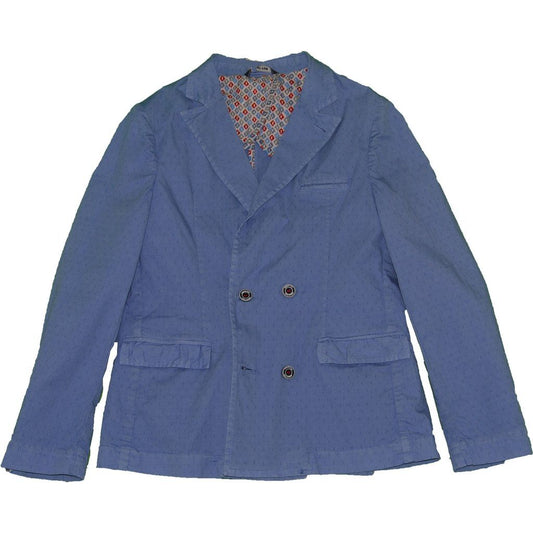 Great Fun Light Blue Cotton Blazer 171 K0546 Sports Jackets Great Fun Light Blue 10 