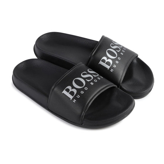 Hugo Boss Boys Aqua Slides J29F73 Footwear - Youth - Designer Hugo Boss 