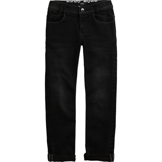 Hugo Boss Boys Black Denim Jeans Denim Hugo Boss 