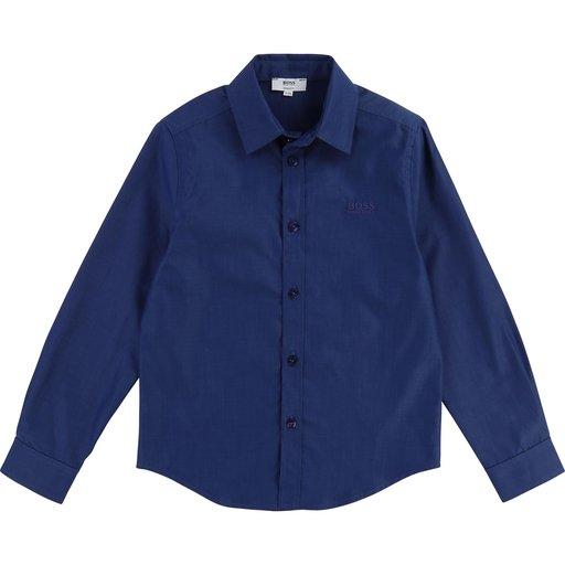 Hugo Boss Boys Dress Shirt 181 J25C49 Dress Shirts Hugo Boss Dark Blue 10R 