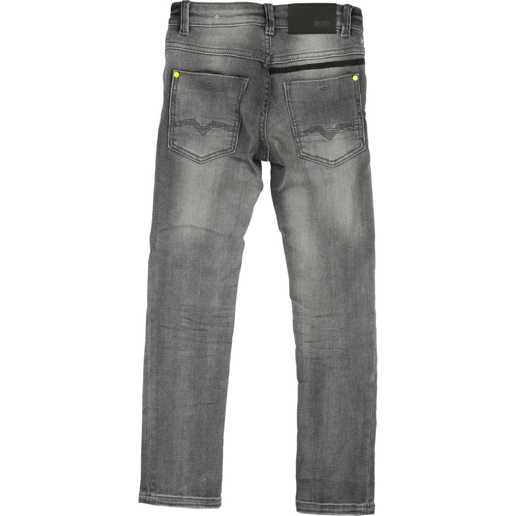 Hugo Boss Boys Grey Denim Jeans J24580 - NorthBoys