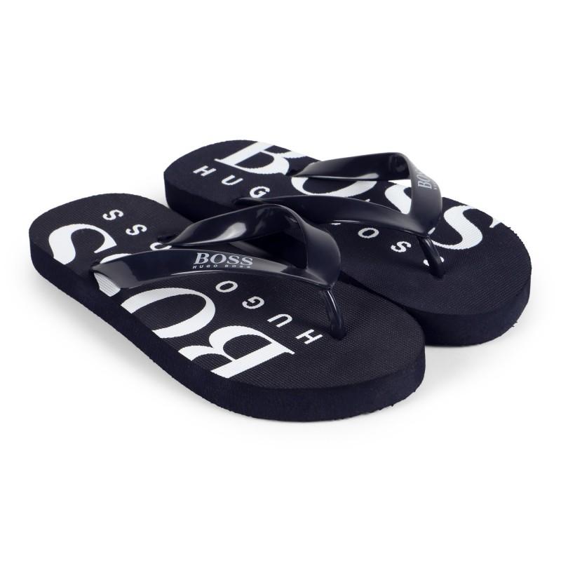 Hugo Boss Boys Navy Flip Flops J29176 Footwear - Youth - Designer Hugo Boss 