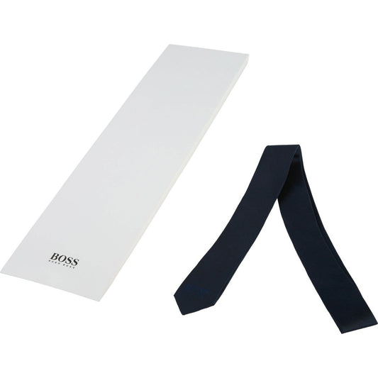 Hugo Boss Boys Navy Tie Ties Hugo Boss 