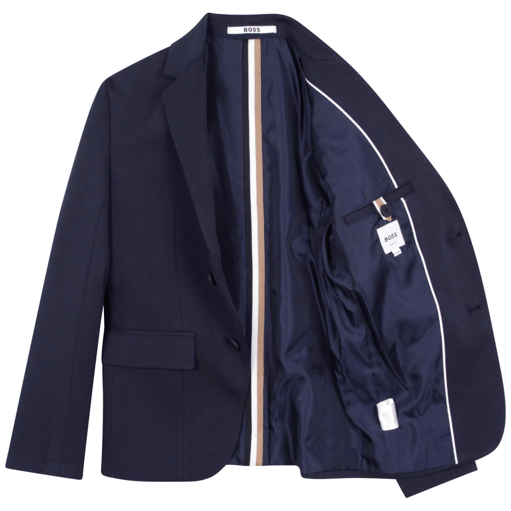 Hugo Boss Boys Slim 2 Piece Suit_Blue J28108 - 862 - NorthBoys