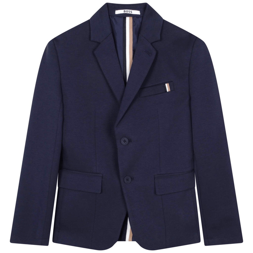 Hugo Boss Boys Slim 2 Piece Suit_Blue J28108 - 862 - NorthBoys