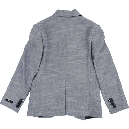 Hugo Boss Boys Slim Cotton Suit Blue/Grey J26371/J24571 Suits (Boys) Hugo Boss 