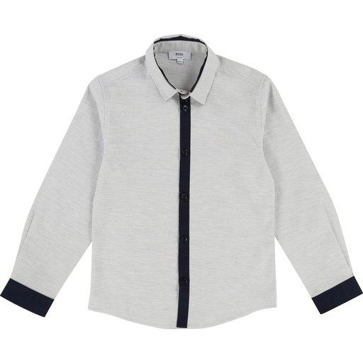 Hugo Boss Boys Slim Dress Shirt 181 J25C11 Dress Shirts Hugo Boss White 6 