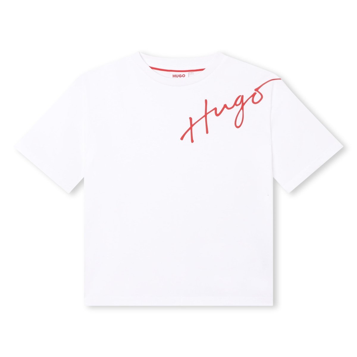 HUGO T-Shirt w/Logo _White G25105 - 10P - NorthBoys