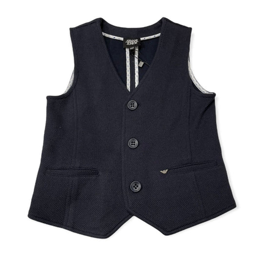 Emporio Armani Junior Navy Vest_ 3Z4Q61