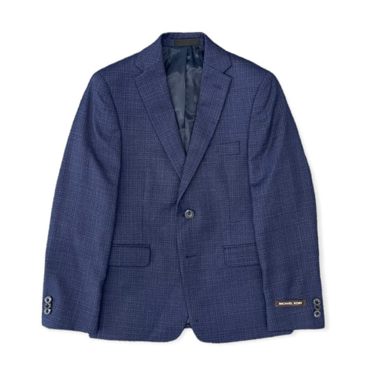 Michael Kors Boys Blue Neat Wool Sports Jacket