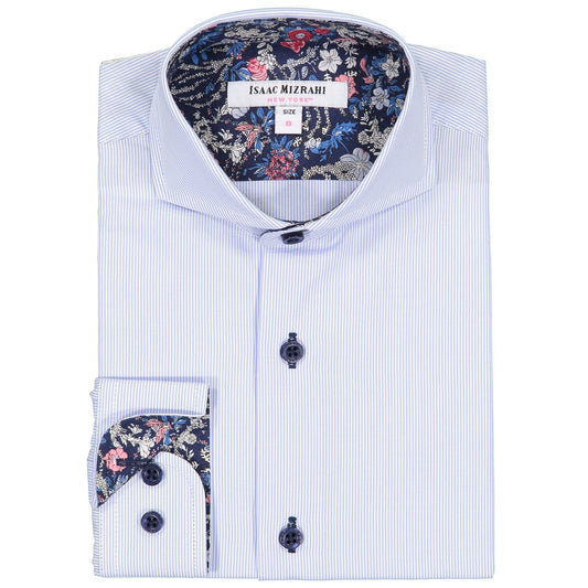 Isaac Mizrahi Boys Blue Dress Shirt Dress Shirts Isaac Mizrahi 