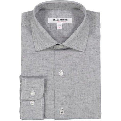 Isaac Mizrahi Boys Shirt 181 SH9380 Dress Shirts Isaac Mizrahi Chambray Grey 10R 