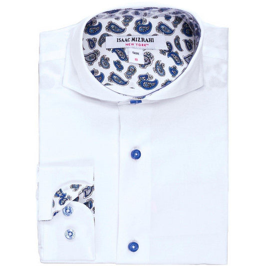 Isaac Mizrahi Boys White Dress Shirt Dress Shirts Isaac Mizrahi 
