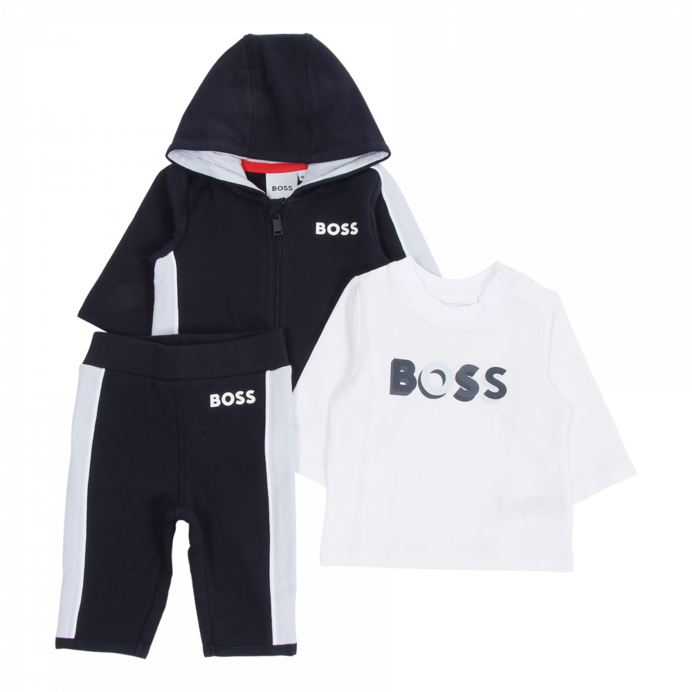 Hugo Boss Baby T-Shirt & Track Suit Set _Navy J98369-849