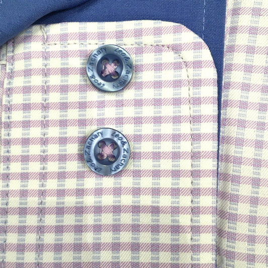 Leo & Zachary Boys Marino Checks Dress Shirt Dress Shirts Leo & Zachary 
