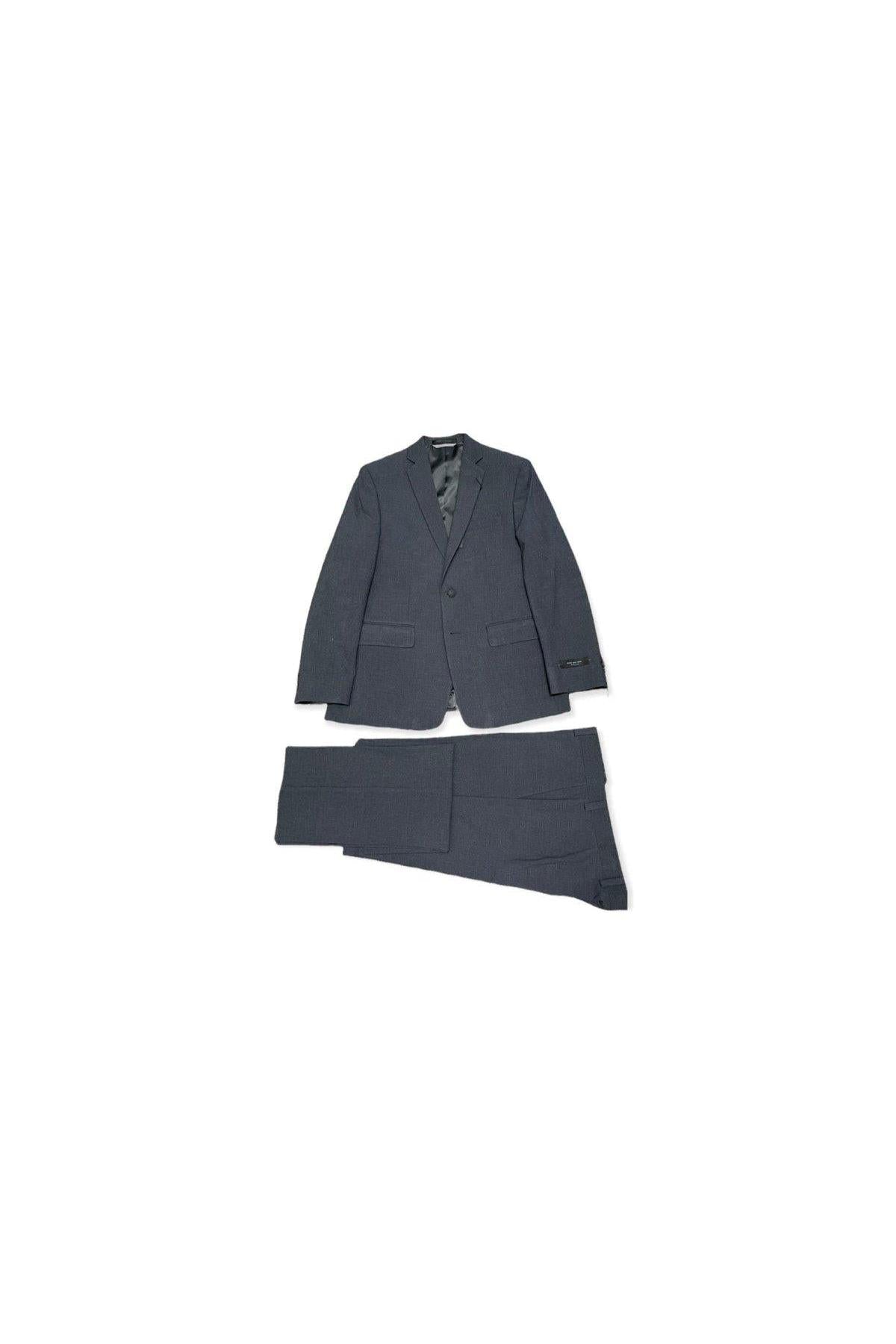Marc New York Boys Husky Grey Plain Suit-NorthBoys