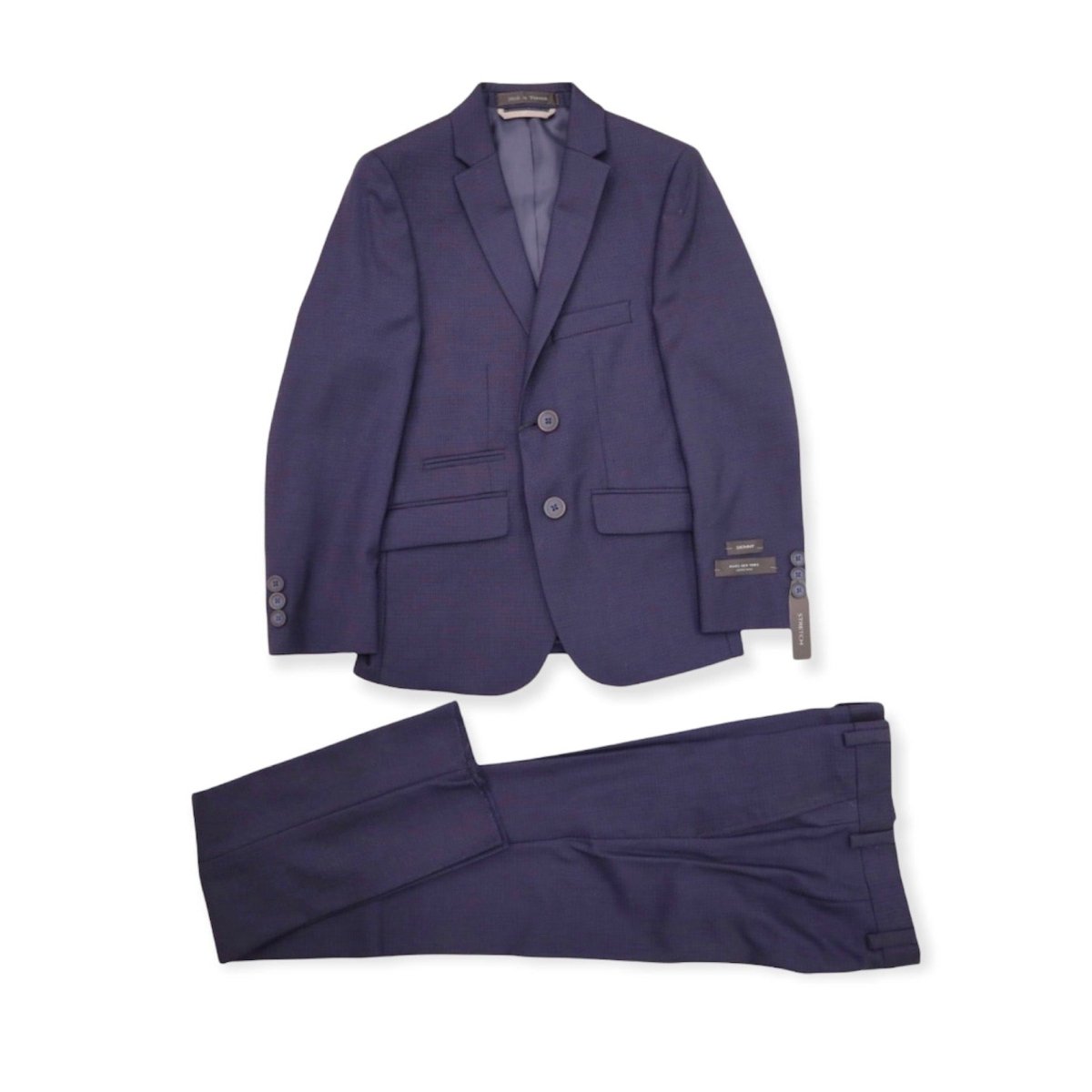 Marc New York Boys Skinny Navy Neat Suit W0662 - NorthBoys