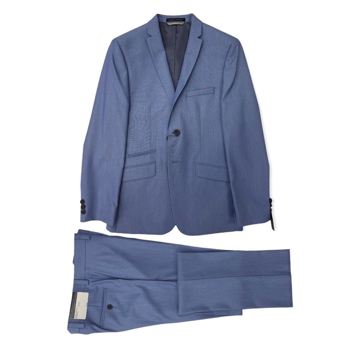 Marc New York Boys Skinny Pale Blue Plain Suit W0321 - NorthBoys