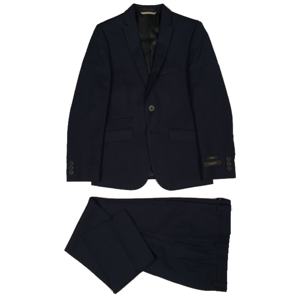 Marc New York Boys Skinny Tic Blue Suit W0511 - NorthBoys