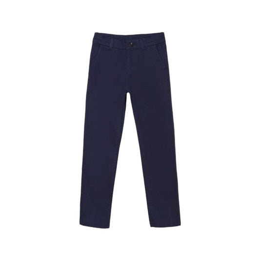 Nukutavake Boys Basic Navy Chino Cotton Pants_530-26