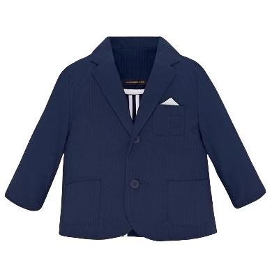 Mayoral Baby Dressy Blue or Navy Linen Blazer 1429-Mayoral-NorthBoys