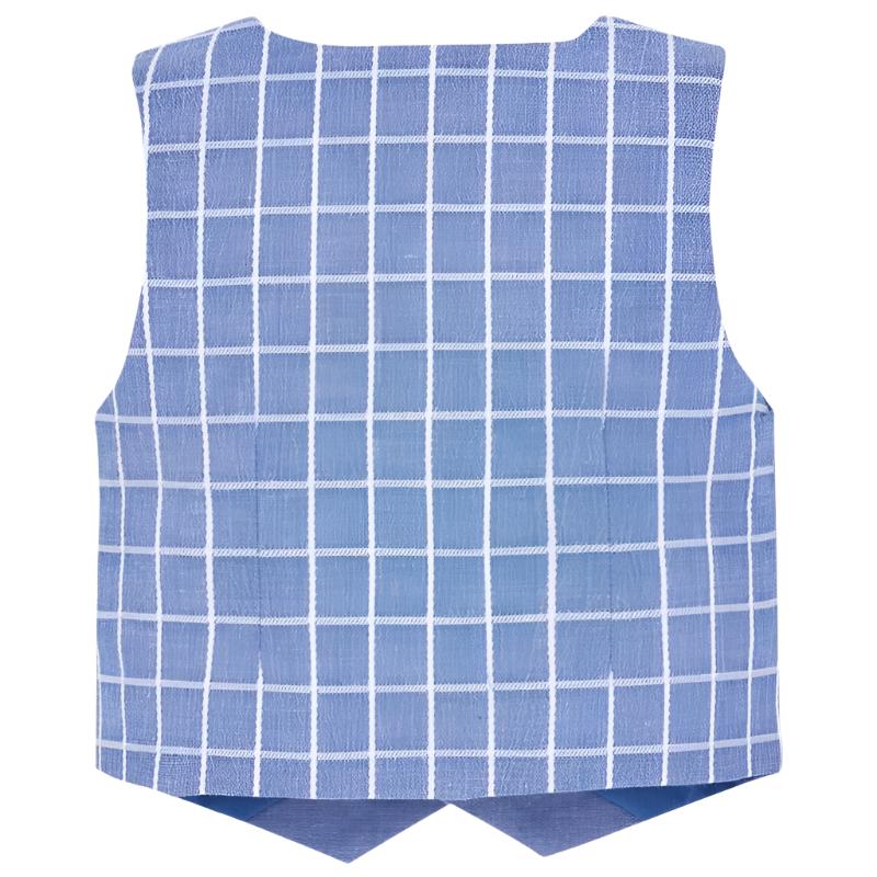 Mayoral Baby Dressy Blue or Navy Linen Vest 1313-Mayoral-NorthBoys