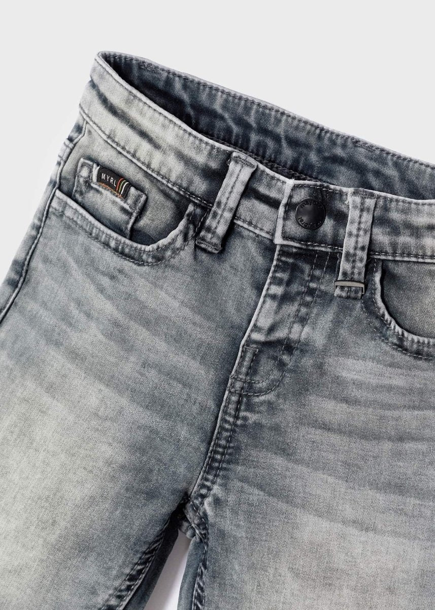 Mayoral Mini Soft Denim Shorts_ Light Grey 3261 - 29 - NorthBoys