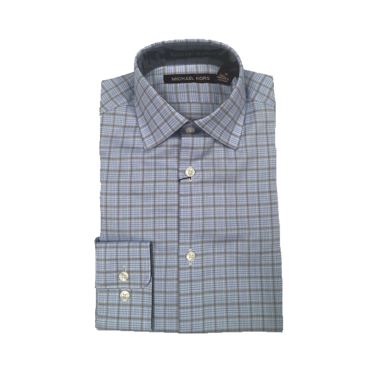 Michael Kors Boys Cotton Plaid Shirt - NorthBoys