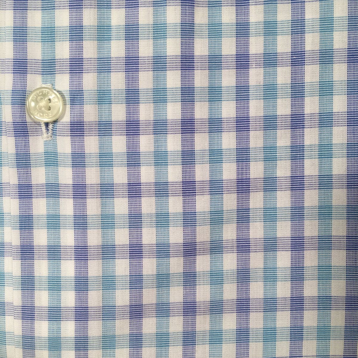 Michael Kors Boys Cotton Teal/Blue Check Dress Shirt Z0344 Dress Shirts Michael Kors 