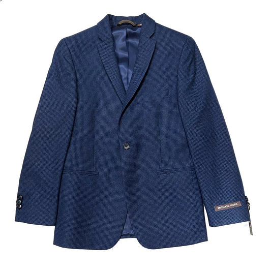 Michael Kors Skinny Fit Navy Grid Wool Sports Jacket Sports Jackets Michael Kors 