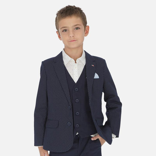 Nukutavake Boys Printed Linen Blazer Sports Jackets Mayoral 