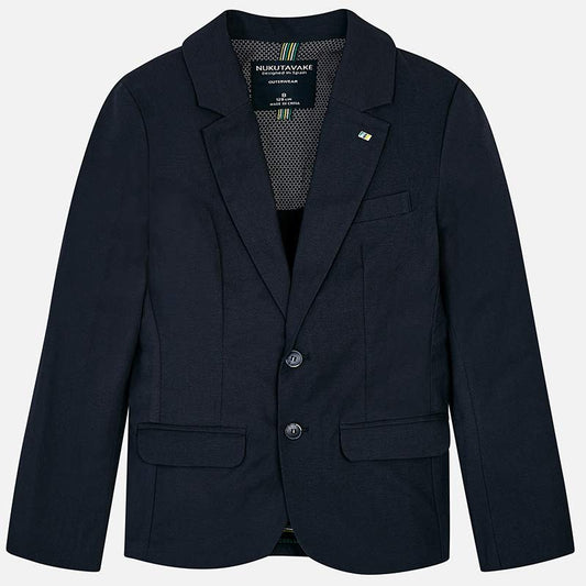 Nukutavake Navy or Printed Linen Blazer 6421 Sports Jackets Mayoral Navy 10 