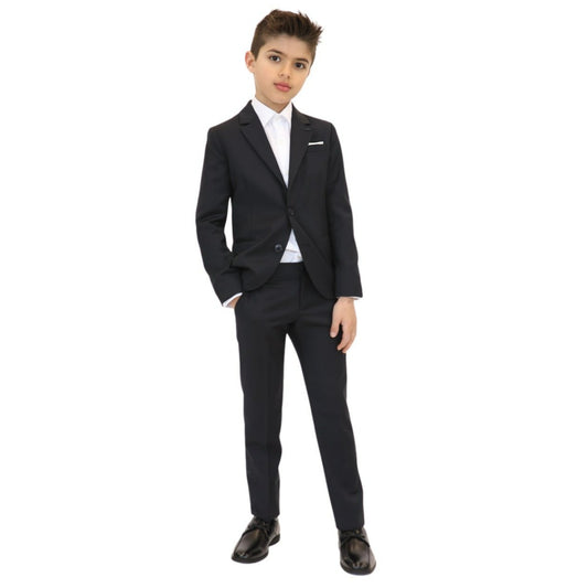 Boys Classic Slim Fit Wool Suit