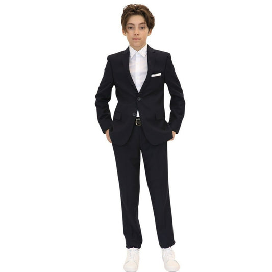 Marc New York Boys Skinny Navy Neat Suit_ W0714